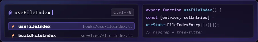 File palette