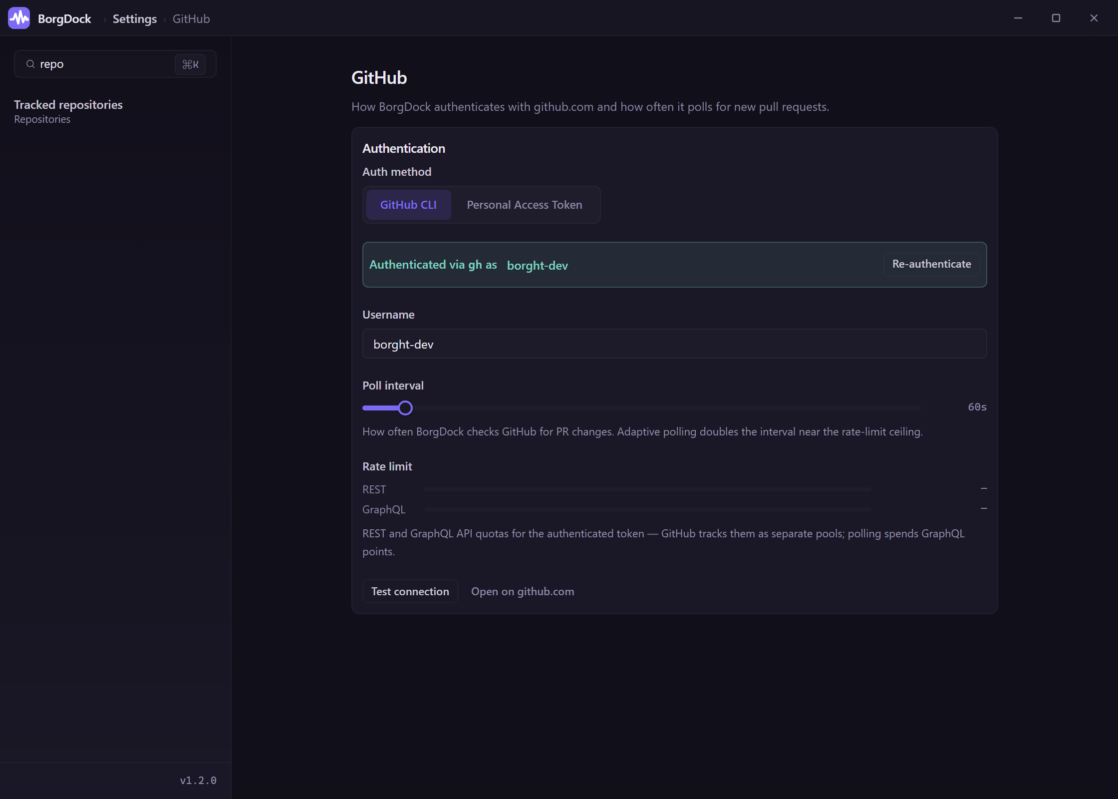 Searching settings with Ctrl+K